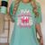 Senior 2026 Class Of 26 Coquette Pink Bow Graduation Sister Women's Comfort Colors T-Shirt Chalky Mint