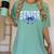 Senior 2026 Class Of 2026 Toile Coquette Bow Graduation 2026 Women's Comfort Colors T-Shirt Chalky Mint
