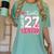 Senior 2027 Class Of 2027 Pink Coquette Bow Graduation Girl Women's Comfort Colors T-Shirt Chalky Mint