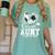 Senior Aunt Class Of 2026 Soccer Graduation Heart Women's Comfort Colors T-Shirt Chalky Mint