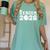 Senior Bowling Class Of 2026 Graduation School Graduate Women's Comfort Colors T-Shirt Chalky Mint