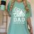Senior Cheerleader Dad Cheer Class Of 2026 Graduation Men Women's Comfort Colors T-Shirt Chalky Mint
