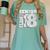 Senior Class Of 2018 T Shirt High School Graduation Women's Comfort Colors T-Shirt Chalky Mint