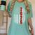Senior Class Of 2026 Patriotic American USA Flag Graduation Women's Comfort Colors T-Shirt Chalky Mint