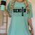 Senior Class Of 2026 Varsity Text Graduation Women's Comfort Colors T-Shirt Chalky Mint