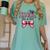 Senior Class Of 2027 Coquette Pink Bow Graduation 2027 Girls Women's Comfort Colors T-Shirt Chalky Mint