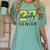 Senior Class Of 2027 Graduation Yellow And Blue On The Back Premium Tri-Blend Women's Comfort Colors T-Shirt Chalky Mint