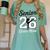 Senior Dance Mom Class Of 2026 Dancer Daughter Graduation Women's Comfort Colors T-Shirt Chalky Mint