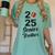 Senior Football Brother Class Of 2025 Graduation Graduate Women's Comfort Colors T-Shirt Chalky Mint