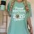 Senior Football Brother Class Of 2026 Graduation Graduate Women's Comfort Colors T-Shirt Chalky Mint