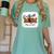 Senior Football Mom Class Of 2025 Graduation Graduate Women's Comfort Colors T-Shirt Chalky Mint