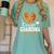 Senior Grandma Class Of 2026 Basketball Graduation Heart Women's Comfort Colors T-Shirt Chalky Mint