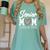 Senior Mom Class Of 2026 Graduation Premium Tri-Blend Women's Comfort Colors T-Shirt Chalky Mint