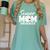 Senior Mom Class Of 2026 Volleyball Mom Graduation Women's Comfort Colors T-Shirt Chalky Mint
