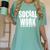 Social Work Graduate TShirt College Graduation Women's Comfort Colors T-Shirt Chalky Mint
