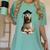 Spinone Italiano Dog Graduation Cap School Graduate Owner Men Women Kids Women's Comfort Colors T-Shirt Chalky Mint