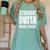 Straight Outta Middle School Class Of 2024 Graduation Women's Comfort Colors T-Shirt Chalky Mint