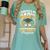 i Survived My Dads Doctorate Program Graduation Women's Comfort Colors T-Shirt Chalky Mint