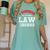 I Survived My Partner's Law Degree Graduation Shirt Women's Comfort Colors T-Shirt Chalky Mint
