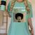 Unapologetically MSW-Ish Student Graduation Afro Women's Comfort Colors T-Shirt Chalky Mint