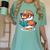 Adorable Book Lover Mallard Duck With Reading Glasses Cute Women's Comfort Colors T-Shirt Violet