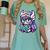 Adorable Book Lover Valkyrie With Reading Glasses Cute Women's Comfort Colors T-Shirt Violet Adorable Book Lover Valkyrie With Reading Glasses Cute Women's Comfort Colors T-Shirt Violet