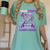 Alzheimer's Awareness I Wear Purple In Memory Of My Aunt Women's Comfort Colors T-Shirt Violet