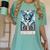 Antisocial Butterfly Tarot Card Introvert Women Stay Home Women's Comfort Colors T-Shirt Violet