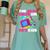 The Best Dads Are 80s Kids 80s Dad Nostalgia Women's Comfort Colors T-Shirt Violet