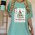 All Booked For Christmas Book Xmas Tree Coquette Bow Lights Women's Comfort Colors T-Shirt Violet