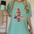 Christmas Tree Book Bookworm Women's Comfort Colors T-Shirt Violet