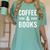 Coffee & Books Lover Coffee And Books Women's Comfort Colors T-Shirt Violet