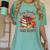 Cozy Readers Book Society Fall Autumn Floral Pumpkin Season Women's Comfort Colors T-Shirt Violet