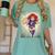 The Crimson Crescent 90s Retro Comic Book Superheroine Art Women's Comfort Colors T-Shirt Violet The Crimson Crescent 90s Retro Comic Book Superheroine Art Women's Comfort Colors T-Shirt Violet