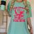 Cupid's Favorite Teacher Valentines Day Heart Book Lover Women's Comfort Colors T-Shirt Violet