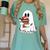 Cute Ghost Holding Books Bookish Christmas Women's Comfort Colors T-Shirt Violet Cute Ghost Holding Books Bookish Christmas Women's Comfort Colors T-Shirt Violet