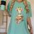 Cute Giraffe With Book Floral Bookworm Librarian Book Lover Women's Comfort Colors T-Shirt Violet