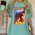 Disney Pixar The Incredibles Omnidroid Comic Book Cover Women's Comfort Colors T-Shirt Violet