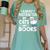 Easily Distracted By Cats And Books Cute Cat And Book Lovers Women's Comfort Colors T-Shirt Violet