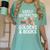 Easily Distracted By Goldens & Books Golden Retriever Dog Women's Comfort Colors T-Shirt Violet