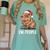 Ew People Capybara Christmas Lights Introvert Humor Women's Comfort Colors T-Shirt Violet