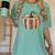 Fall Book Pumpkin Halloween Teacher Librarian Thanksgiving Women's Comfort Colors T-Shirt Violet
