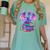 Fantasy Dragon Reading Books Bookworm Women's Comfort Colors T-Shirt Violet