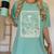 Floral The Reader Tarot Card Skeleton Reading Book Women's Comfort Colors T-Shirt Violet