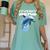 Frutiger Aero Splashy Dolphin Y2k Aesthetic Graphic Premium Women's Comfort Colors T-Shirt Violet