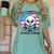A Good Day To Read a Book Reading Eagle With American Flag Women's Comfort Colors T-Shirt Violet