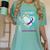 Heart Graphic In Memory Of Aunt Suicide Awareness Prevention Women's Comfort Colors T-Shirt Violet