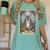 The Hermit Cat Tarot Card Introvert By Georgi Women's Comfort Colors T-Shirt Violet