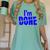 I'm Done Sarcastic Introvert Introversion Women's Comfort Colors T-Shirt Violet