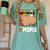 Introvert Capybara Rodent Animal Lover Antisocial Retro Women's Comfort Colors T-Shirt Violet